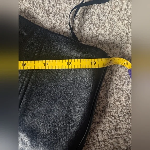 Black Faux Leather Corset Top Renaissance Faire Fantasy Costume Gothic Bustier - Picture 7 of 8